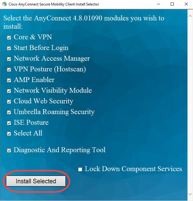 anyconnect secure mobility client v4.x download mac